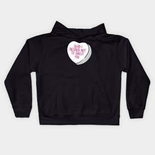 Funny Candy Heart Ghost Kids Hoodie